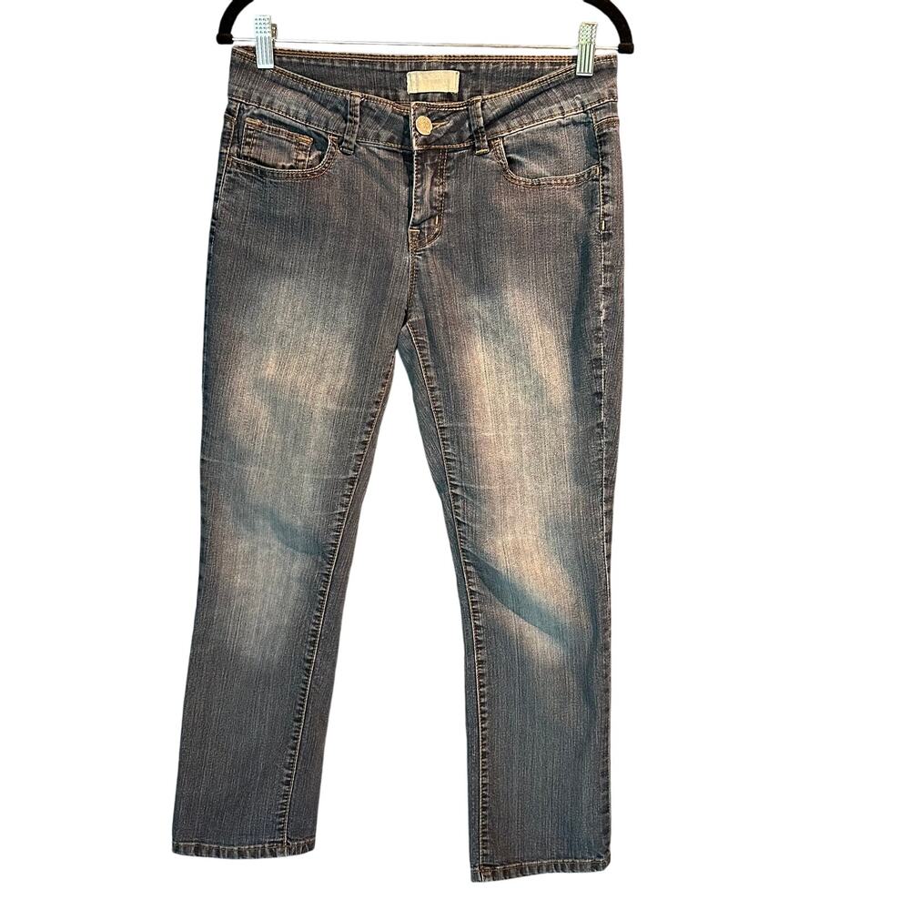 8 Circuits of Consciousness Size 4 Capris Dark Denim Comfy Casual Timeless